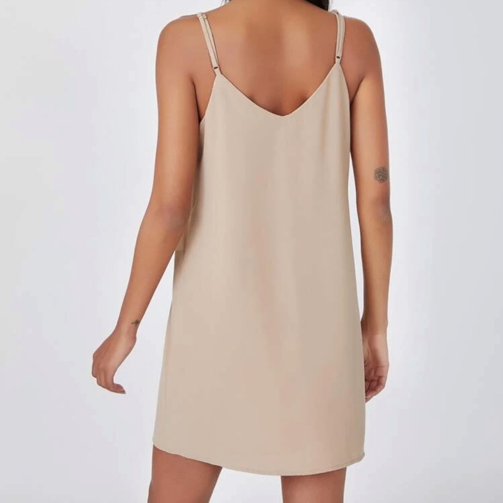 V neck cami strap mini sheath dress red - Picture 7 of 10